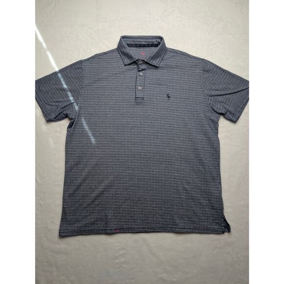 Tailorbyrd Collection Mens Golf Polo Shirt - Large Blue Diamond Pattern Casual - Picture 3 of 5